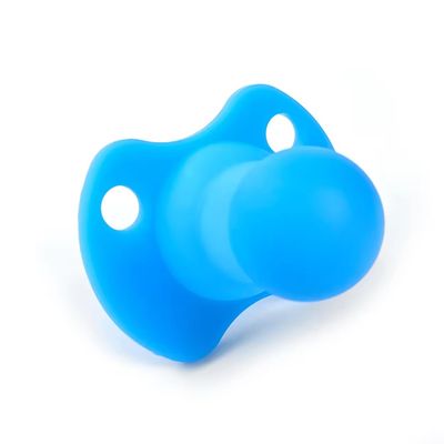 100% Silicone Adult Pacifier, Medical-Grade, Glow in The Dark, Multiple Colors (Aqua Nibble (Baby Blue - Glows in the Dark))