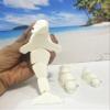 3pcs Beluga Whale Toy Figure, Articulated White Whale Beluga 3D Printed Ocean Creature for Desk Display, Stress Relief Toy, 3D Printed in USA ABW001-SET view 4