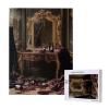 RMYRHQ Dark Romantic Broken Mirror&Wine-Stained Vanity Wooden Jigsaw Puzzles for Adults 500pieces Ornate Gold Dressing Table Wood Puzzle Suitable for Fall Festivals New Year and Wedding Presents view 2
