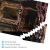 RMYRHQ Dark Romantic Broken Mirror&Wine-Stained Vanity Wooden Jigsaw Puzzles for Adults 500pieces Ornate Gold Dressing Table Wood Puzzle Suitable for Fall Festivals New Year and Wedding Presents view 4