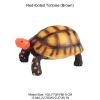 AENIMELY Red-Footed Tortoise Figurine Realistic Solid Plastic Land Turtle Model, Science Display, Cake Topper Reptile Decor, Wildlife Collection view 2