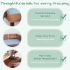 Wooden Sand Table for Kids Ages 3-8, Kids Naturally Playful Sand and Water Activity Sensory Table, Toddler Summer Outdoor Toys for Boys Girls view 4