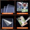 2026 Upgraded Film-Protected 200 Toploaders & 200 Penny Sleeves Dual-Sided Peel-to-Reveal Covers, Dust-Free, Scratch-Free & Crystal-Clear Hard Card Protectors for Trading, Sports, Baseball Cards view 3