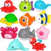 FQKIOMY Montessori Toddler Learning Toys for Boys Girls Ages 1-2 Year Old,Fun Little People Ocean Animals Figures Sorting Matching Sensory Toy Gift for Birthday Easter Christmas view 1