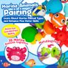 FQKIOMY Montessori Toddler Learning Toys for Boys Girls Ages 1-2 Year Old,Fun Little People Ocean Animals Figures Sorting Matching Sensory Toy Gift for Birthday Easter Christmas view 3
