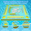 3tyto Floating Mahjong Table for Pool, Double-Sided Floating Mahjong Table with Tile Grooves & Cup Holders, Multi-Game Floating Mahjong Set for Pool for Mahjong, Poker & Dominoes view 2