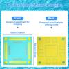 3tyto Floating Mahjong Table for Pool, Double-Sided Floating Mahjong Table with Tile Grooves & Cup Holders, Multi-Game Floating Mahjong Set for Pool for Mahjong, Poker & Dominoes view 3