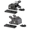 Aluminum Ultralight Dual Motor Transmission LCG Transmission Gearboxes 48P Overdrive Dig Tiny Gearbox for 1/10 RC Crawler LCG Sporty Cheater Rig (Gray) view 1
