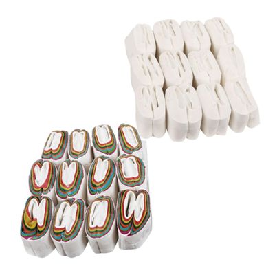 CHILDWEET Colorful and White Mouth Coils Paper Prop 24pcs Professional Stage Vomit Paper Trick Accessories for Magician Performance and Party