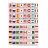 65PCS Mahjong Game Set Flag Pattern Board Games Tiles Cartoon Animal Themed Mahjong Tile Set view 1