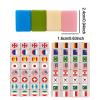 65PCS Mahjong Game Set Flag Pattern Board Games Tiles Cartoon Animal Themed Mahjong Tile Set view 2