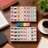 65PCS Mahjong Game Set Flag Pattern Board Games Tiles Cartoon Animal Themed Mahjong Tile Set view 3