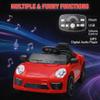 12V Kids Ride On Car with Remote Control and Swing Function, Red view 4