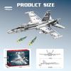 F-18 Hornet Aircraft Carrier Fighter Jet Assembly Model, 1462PCS view 2
