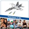 F-18 Hornet Aircraft Carrier Fighter Jet Assembly Model, 1462PCS view 4