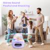 Wonovate Hi-Fi Karaoke Machine for Kids: Voice Loud and Clear - No Echo - Portable Mini Bluetooth Speaker with 2 Wireless Microphones - Rechargeable - 3-12th Birthday Singing Party Gifts Toy view 4