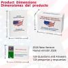 Blinvcra US Citizenship Flash Cards 2026 All 128 Questions & Answers English & Spanish Naturalization Test Study Guide Portable Learning Cards with Bonus Booklet view 3