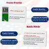 Blinvcra US Citizenship Flash Cards 2026 All 128 Questions & Answers English & Spanish Naturalization Test Study Guide Portable Learning Cards with Bonus Booklet view 4
