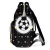 Joyestore Personalized Soccer Star Black Custom Mom Bag with Name,Dad and Mom Diaper Backpack Waterproof Baby Shower for Boys Girls view 3