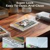 100ct Magnetic Card Holders for Trading Cards, 35pt Hard Cards Sleeves Case, U-V Protection& Waterproof Hard Plastic Card Protectors Fit for MTG Cards, Sports Cards, Baseball Cards, Game Cards view 4