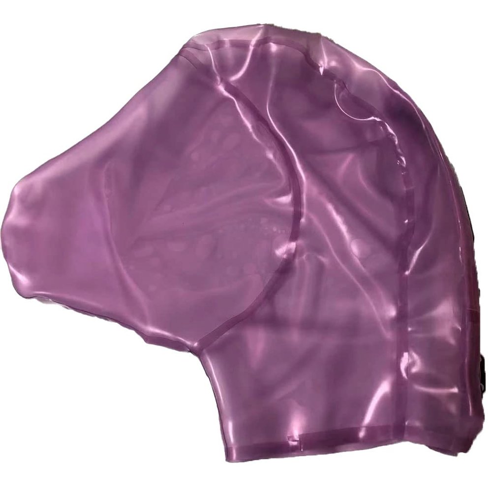 AiCc stylists Halloween Hood Rubber Face Mask Latex Gear for Party no Zipper Cosplay (L)