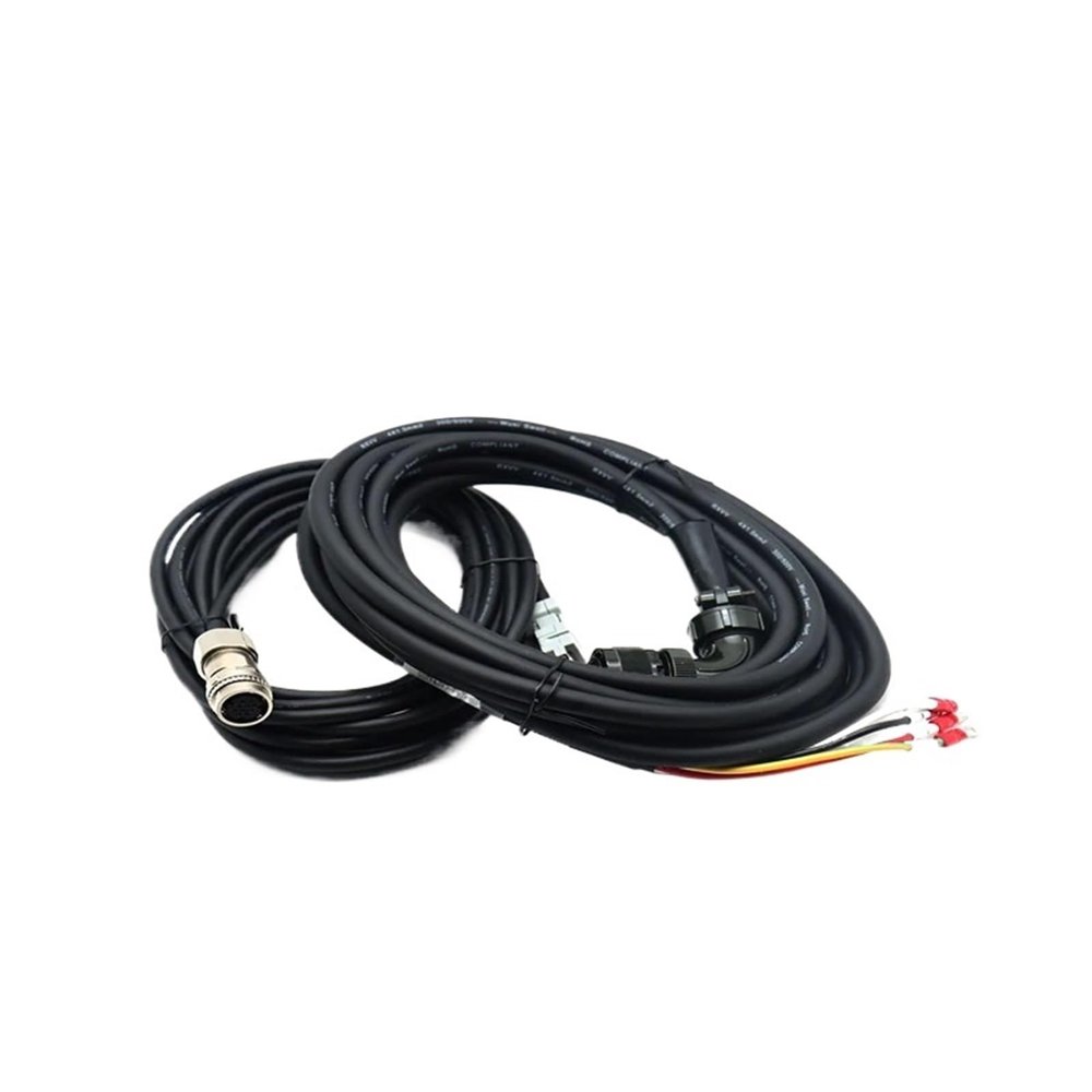 1pc High Power Servo Motor Encoder Cable ASD-B3EN1003 ASD-B3EN1005 Power Cable ASD-B3PW1003 ASD-B3PW1005 for B3 Series(Brake Cable,5M)