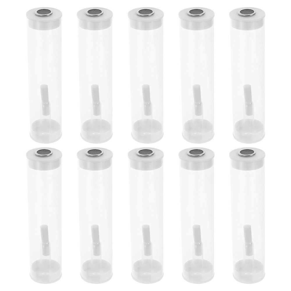 ARTIBETTER 10 Sets Insect Collecting Tubes 30mm X 120mm Ventilated Bug Containers for Outdoor Butterfly Firefly Observation and Nature Exploration