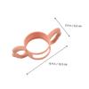 Gogogmee Silicone Milk Bottle Handle for Newborns and Infants Wide Mouth Feeding Bottle Accessory Pink Comfortable Grip Handle Lightweight Feeding Aid view 2