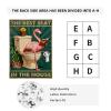 EVRISIGN 1000 Pieces Wooden Jigsaw Puzzle Pink Flamingo Reading on Toilet Hand Eye Coordination Training Fine Motor Skills Development 29.5x19.7 Inch view 4