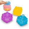 1 Piece New 3D Candy Kneading Music Adult Stress Relief Squeeze Sensory Decompression Simulation Cube Party Gift(Blue) view 3