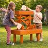 Avenlur Wooden Water Table for Toddlers Outdoor Sensory Play Table with Buckets & Drain Plug, Montessori STEM Water Activity Table for Kids Backyard Patio Garden, Natural Wood Water Play Station view 1