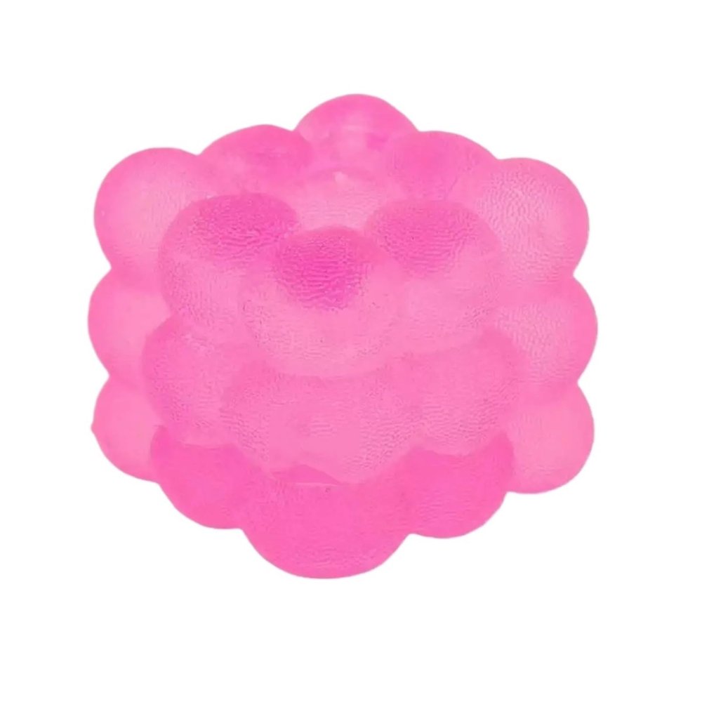 1 Piece New 3D Candy Kneading Music Adult Stress Relief Squeeze Sensory Decompression Simulation Cube Party Gift(Pink)