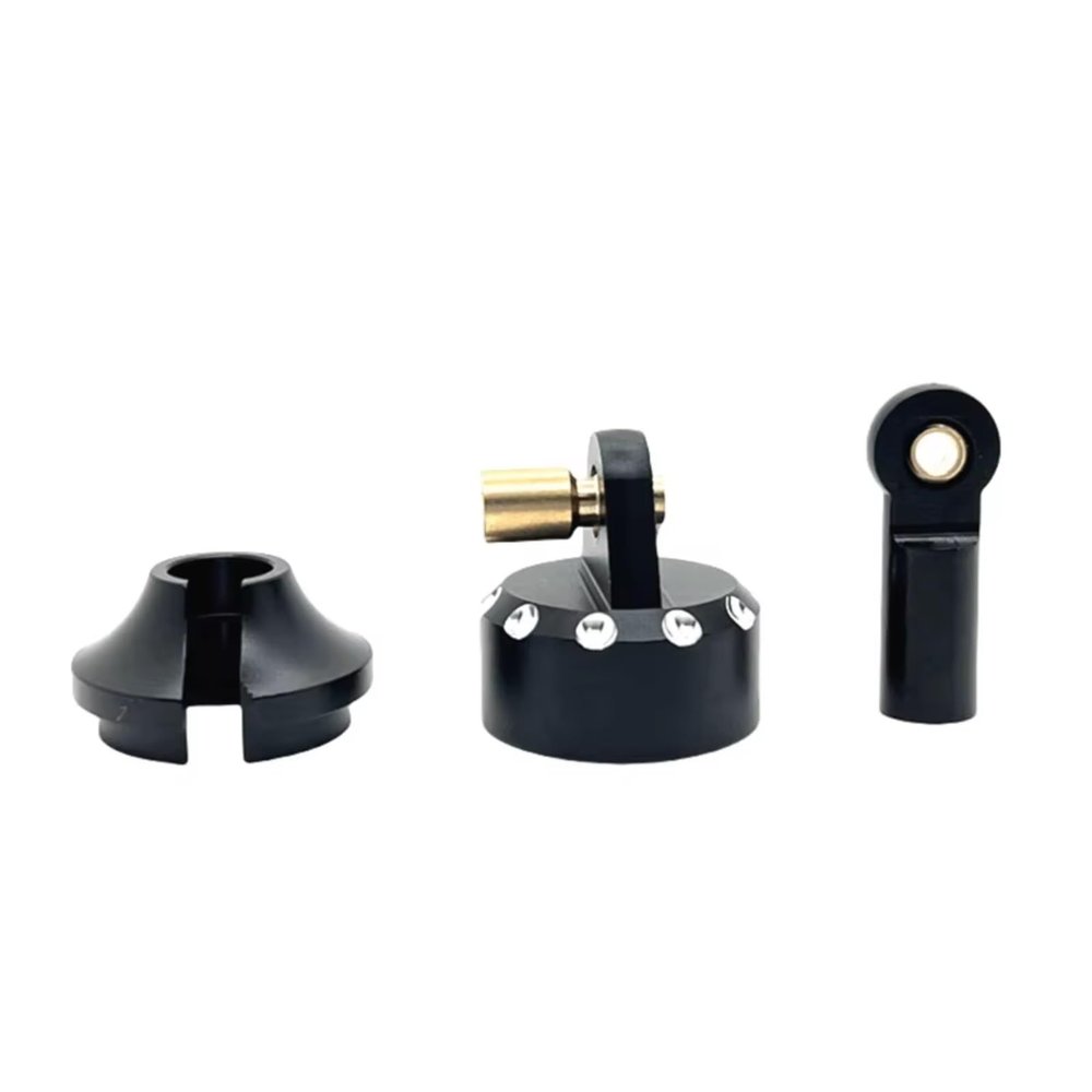 RC Repairs Models For MJX For Hyper Go 1/7 7303 Metal Shock Absorber Caps Replacement Parts RC Car Upgrade OP Accessories(Black)
