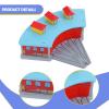 harayaa Train Station Garage Toy Train Shed House Train Track Accessories Railway Layout Prop Made of MDF and pp Material Suitable for Childrens Indoor view 2