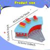 harayaa Train Station Garage Toy Train Shed House Train Track Accessories Railway Layout Prop Made of MDF and pp Material Suitable for Childrens Indoor view 3