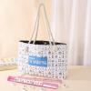 American Mahjong Bag Set 20 x13 Inch, Empty Carrying Case for Tiles with Drawstring Protective Sleeve for Pushers, Chinoiserie MahJong Tote Bag for Travel Storage, Gift for Mahjong Players (Sytle 2) view 4