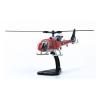 OQMAZO 1/100 for SA341 Gazelle Helicopter Alloy Aircraft Model Red Rare Airplane Party Display Scale Metal Airplane view 2