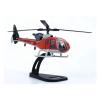 OQMAZO 1/100 for SA341 Gazelle Helicopter Alloy Aircraft Model Red Rare Airplane Party Display Scale Metal Airplane view 3