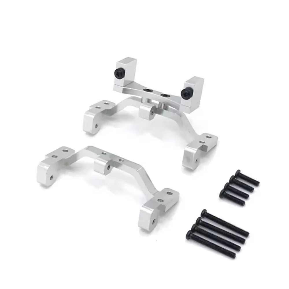 RC Automobiles Parts For MN D90 D91 D96 D99S 1/12 Metal Pull Rod Base For Seat Axle For Up Servo Bracket Mount RC Car Truck Spare Repairs Parts(Silver)