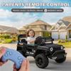 12V Kids Ride On Car with Remote Control and Swing Function, Black view 2