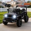 12V Kids Ride On Car with Remote Control and Swing Function, Black view 3