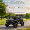 12V Kids Ride On Car with Remote Control and Swing Function, Black view 4