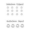 16PCS Steel Bearing 3x6x2mm 6x10x3mm Compatible with RC Car Models C14 C24 B14 B24 B16 B36 MN MN-90 MN99S Aftermarket view 2