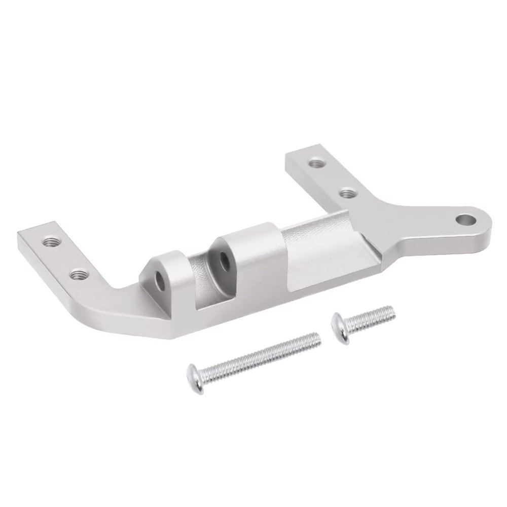 RC Parts For Traxxas For TRX4 1/10 CNC Aluminium Alloy Axle Servo Mount Brackets Stand RC Crawler Car Upgrade Replacements Parts(Silver)