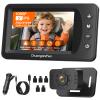 Baby Car Camera USB with No.1 Clarity , 5'' HD 1080P IPS Baby Car Monitor with 3X Zoom, Backseat/Carseat/Rear Seat Camera With Ultra Night Vision, Easy No-Damage Install, S100P(5inch Black) view 1