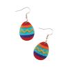 Cartoon Rabbit Easter Egg Earrings and Earrings view 3