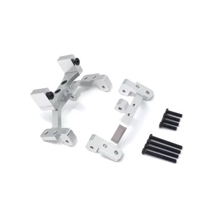 RC Automobiles Parts For MN For MN98 D90 D91 D96 99S 1/12 Metal Axle Servo Bracket Tie Rod Holder RC Car Upgrade Modifications Accessories(Silver)