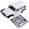 1/24 RC Crawler Body,132.5mm Wheelbase Jeep Wrangler Shell Soft Shell, for AXIAL SCX24 1/24 RC car Shell Modification Parts Upgrade (White, with Stickers) view 2