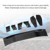 1/10 RC Tail Wing Spoiler, Aluminum Alloy RC Spoiler Wing, Black Universal 1/10 Scale Rear Wing with Mounting Hardware for HSP Kyosho LC Drift Racing Cars view 4