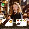 CaptainWiz Light Up Wizard Wand with Color Lights & Sounds - 10 Pack Illuminating Magic Witch Sorcerer Toy Wand Set for Kids Cosplay Birthday Party Favors, Brown view 4